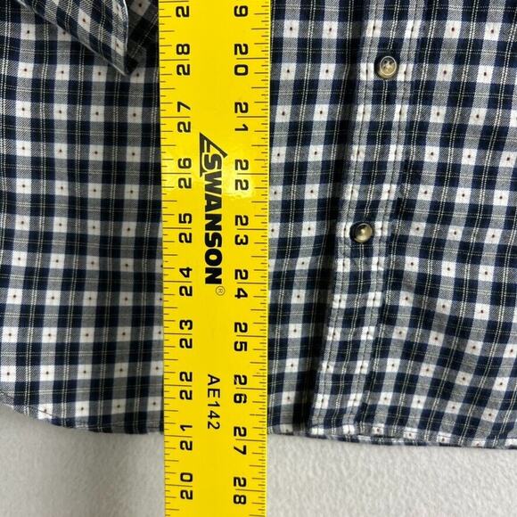 Scotch & Soda Shirt Mens M Blue White Plaid Button Up Long Sleeve Luxury Garment - Picture 4 of 13